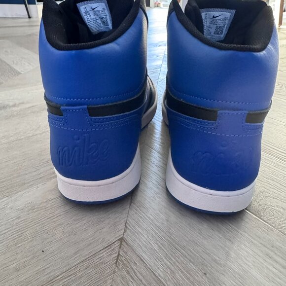 New Nike Ebernon Mid Black Game Royal (size 10) - No Box - Picture 4 of 10